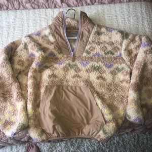 Urban Outfitters Sherpa 3/4 zip